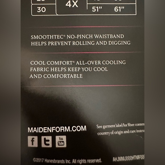 Maidenform Curvy Cooling Shaping Thong Firm Control Beige Plus Size 3X NEW - Picture 7 of 7